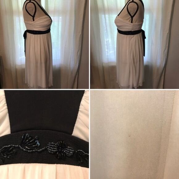 City Triangles Cocktail Dress Formal Prom Black & White Womens Size Medium Lined - Picture 4 of 4